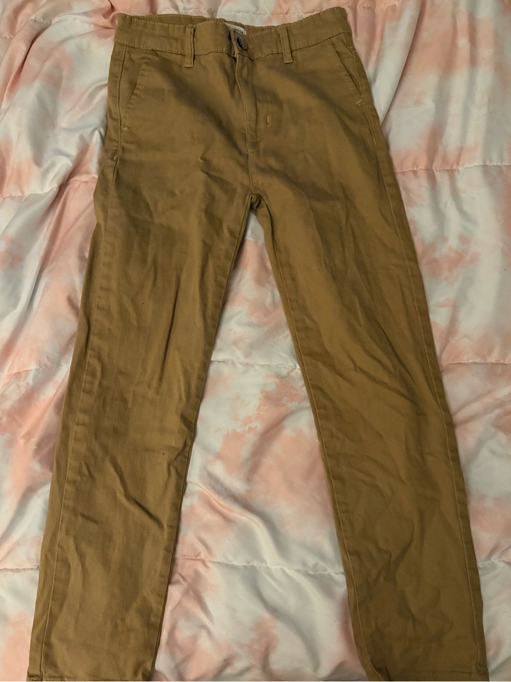 Beverly Hills Polo Club Men's Tan Straight-Leg Chinos